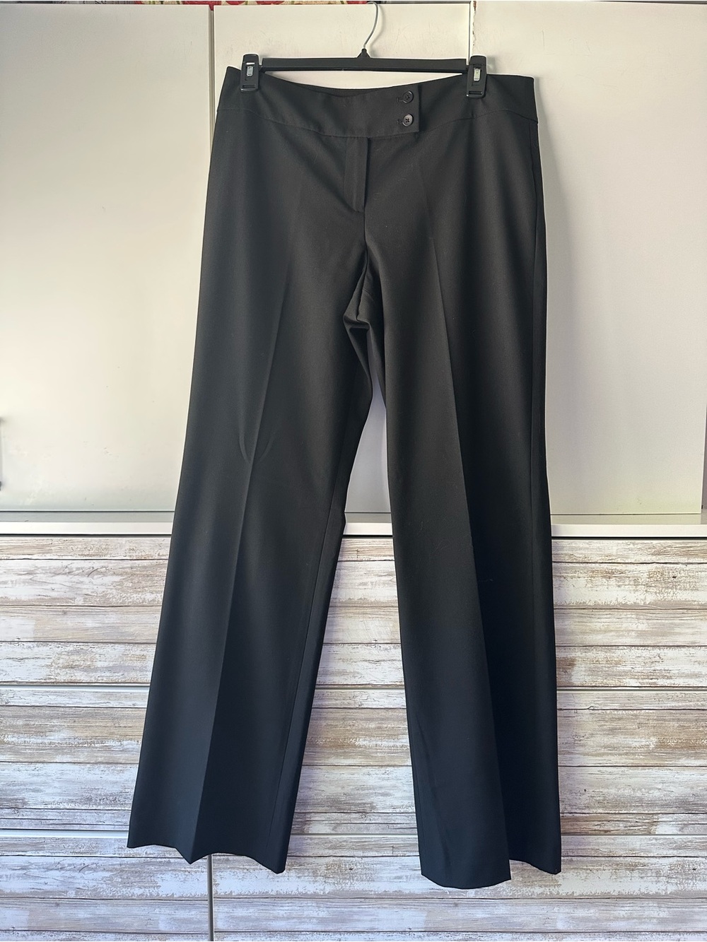 🖤 Talbots Curvy Fit Black Dress Pants Size 14L Long NWT Stretch Trousers